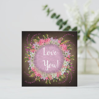 Carte de voeux plat mariage