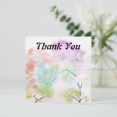 Carte de voeux plat Merci 5,25 pouces x 5,25 pouce (Debout devant)