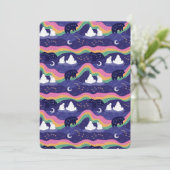 Carte de voeux plat Northern Lights (Debout devant)