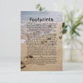 Carte de voeux plat Poem Empreinte (Debout devant)