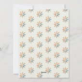 Carte de vœux plat pour les fêtes de maison beige (Dos)