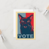 Carte de vœux plate (Devant/Arrière en situation)