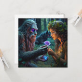 Carte de vœux plate (Devant/Arrière en situation)