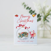 Carte de Vœux Plate (Debout devant)