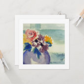 Carte de voeux plate (Devant/Arrière en situation)