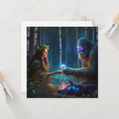 Carte de vœux plate (Devant/Arrière en situation)