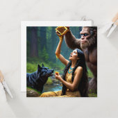 Carte de vœux plate (Devant/Arrière en situation)