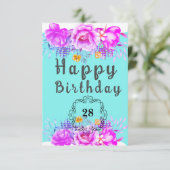 Carte de voeux plate (Debout devant)