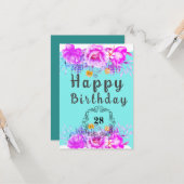 Carte de voeux plate (Devant/Arrière en situation)