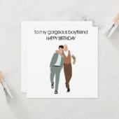 Carte de voeux plate (Devant/Arrière en situation)