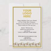 Carte de Vœux Plate (Dos)