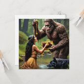 Carte de vœux plate (Devant/Arrière en situation)