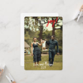 Carte de voeux plate (Devant/Arrière en situation)