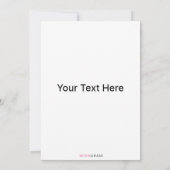 Carte de voeux plate (Dos)