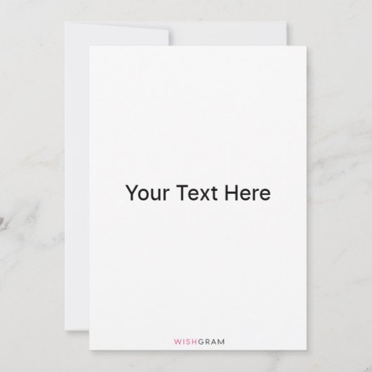 Carte de voeux plate (Dos)