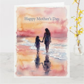 Carte de vœux plate (Fleur jaune)