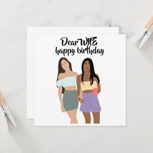 Carte de voeux plate (Devant/Arrière en situation)