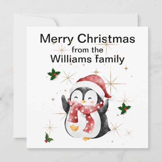 Carte de Vœux Plate (Devant)