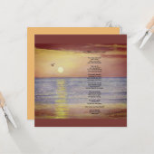 Carte de voeux plate (Devant/Arrière en situation)