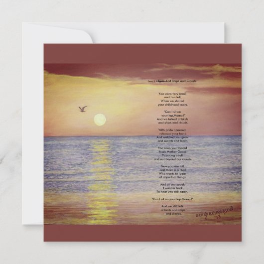 Carte de voeux plate (Devant)