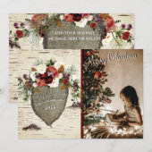 Carte de vœux plate (Devant / Derrière)