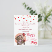 Carte de vœux plate (Debout devant)