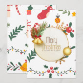 Carte de Vœux Plate (Devant / Derrière)