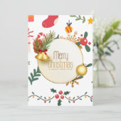 Carte de Vœux Plate (Debout devant)