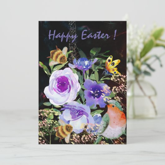 Carte de Vœux Plate (Debout devant)