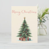 Carte de Vœux Plate (Debout devant)