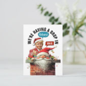 CARTE DE VOEUX PLATE À DÉPOSER (Debout devant)