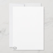 Carte de vœux plate avec chèvre et chapeau de fête (Dos)