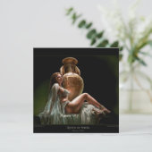 Carte de voeux plate avec la reine de Sheba par Li (Debout devant)