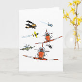 Carte de voeux plate de bandes dessinées (Fleur jaune)