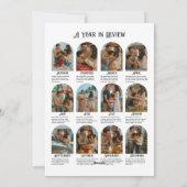 Carte de vœux plate de fin d'année avec noeud à l' (Dos)