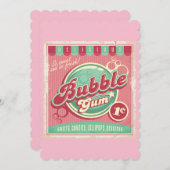 Carte de voeux Plate de gomme à bulle (Devant / Derrière)