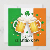 Carte de vœux plate de la Saint-Patrick (Devant)