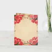 Carte de vœux plate de la Saint-Valentin pour les  (Dos)