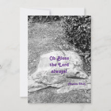 Carte de vœux plate de l'Écriture de louange