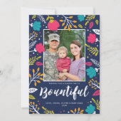 Carte de vœux plate de Noël Bounty (Devant)