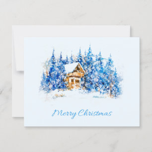 Carte de vœux plate de Noël joyeux