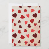 Carte de vœux plate de Saint-Valentin pour un coup (Dos)