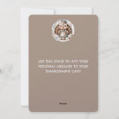 Carte de vœux plate de vacances de message personn (Dos)