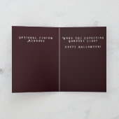 Carte de vœux plate de vampire moderne pour les fê (Intérieur)