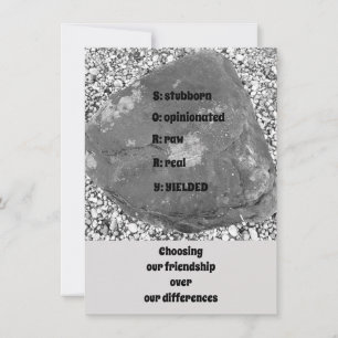 Carte de vœux plate désolée