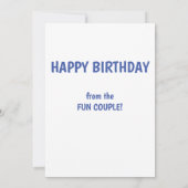 Carte de vœux plate drôle de chien (Juste l'avant  (Dos)