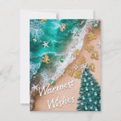 Carte de vœux plate en pain d'épices de Noël à la (Devant)