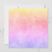 Carte de vœux plate Flamants en défilé (Dos)