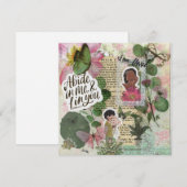 Carte de voeux plate "Gena" basée sur la foi (Devant / Derrière)