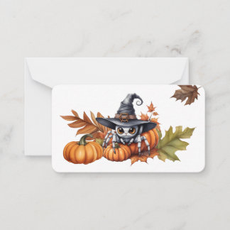 Carte de vœux plate Halloween personnalisable
